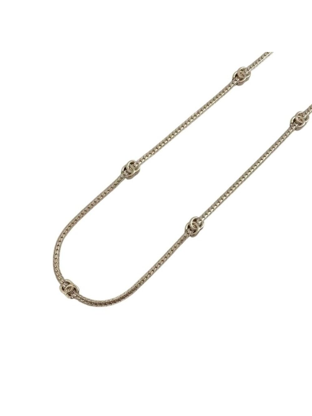 Chanel Necklace Long CC Logo Gold